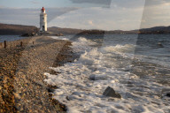 Tokarevsky Lighthouse Illustrations - Russia