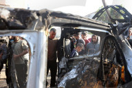 Aftermath Of Israeli Airstrike in Gaza, Palestine