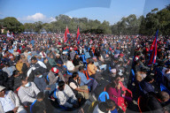 UML Stages Mass Rally In Kathmandu Against Political Regression