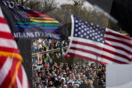 Anti-Trump Rally At Lincoln Memorial
