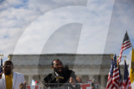 Anti-Trump Rally At Lincoln Memorial