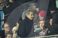 French former president Nicolas Sarkozy attends Ligue 1 PSG vs Le Havre AC - FA