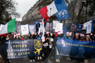Massive Demonstration To Denounce Violence Against Women In Paris