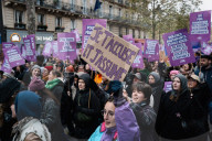 Massive Demonstration To Denounce Violence Against Women In Paris