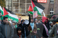 Pro Palestine Demo Amid The Legal Disbute Of Ruling From The NRW High Court Regarding The Slogan In Duesseldorf