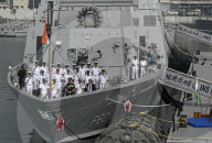 Commissioning Ceremony Of INS Mahe In Mumbai 