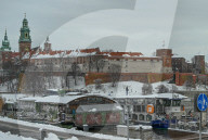 Winter Weather Arrives In Krakow With Snow And Freezing Rain Warning