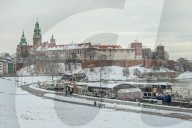 Winter Weather Arrives In Krakow With Snow And Freezing Rain Warning
