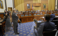 US Customs hero K-9 Freddie the Beagle attends US Judiciary Hearing