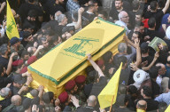 Mourners Attend Funeral Of Hezbollah Military Leader Killed In Israel Attack On Beirut