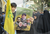 Mourners Attend Funeral Of Hezbollah Military Leader Killed In Israel Attack On Beirut
