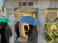 Shoppers Entering And Exiting Dior Luxury Store In Venice