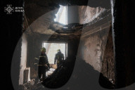 Aftermath Night Attack in Kyiv - Ukraine