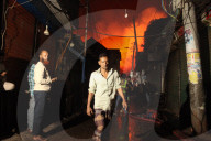 Fire In A Slum In Bangladesh