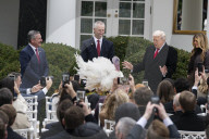 Trump pardons Thanksgiving turkey at the White House
