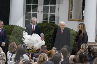 Trump pardons Thanksgiving turkey at the White House