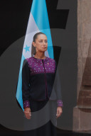 Honduran President Xiomara Castro Wecoming Ceremony In Mexico City