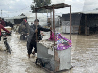 Al Mawasi Storm Destroys Displaced Tents - Gaza