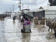 Al Mawasi Storm Destroys Displaced Tents - Gaza
