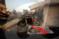 Fire Breaks Out In Dhaka Slum