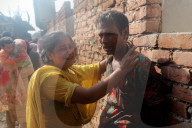 Fire Breaks Out In Dhaka Slum