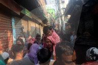 Fire Breaks Out In Dhaka Slum