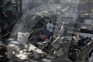 Fire Breaks Out In Dhaka Slum