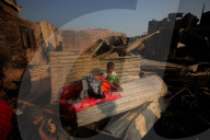 Fire Breaks Out In Dhaka Slum