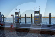 Petrol Pumps For Boats At Venice Lagoon Water Station