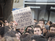 University Students Strike In Madrid 