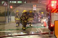 Residential Area Fire Site In Hong Kong