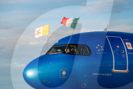 Pope Leo XIV Boards A Plane To Ankara At Rome's Fiumicino International Airport