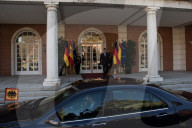 Pedro Sánchez Received German President Frank-Walter Steinmeier At The Palacio De La Moncloa In Madrid