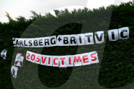 Protesters Against The Closure Of The Teisseire Factory In Crolles