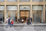 Shoppers Enter And Exit Zara Store