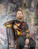 The artist Tom de Freston, in his studio in Oxford