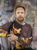 The artist Tom de Freston, in his studio in Oxford