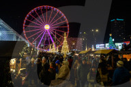 Christmas Market Opens In Warsaw.