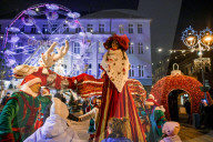 Christmas Market Opening In Gliwice, Poland