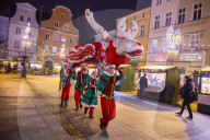 Christmas Market Opening In Gliwice, Poland