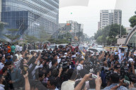 Political Activists and Journalists Outside Hospital as Khaleda Zia Receives ICU Treatment in Dhaka