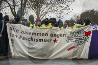 Large Demonstration Against Far-right AfD Youth Relaunch In Gießen On November 29