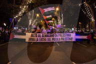 Protest In Madrid In Solidarity With Palestine And Against Israeli Occupation