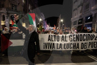 Protest In Madrid In Solidarity With Palestine And Against Israeli Occupation