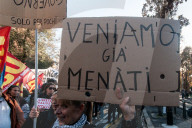 Demonstration In Solidarity With The Palestinian People In Italy