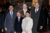 NO TABLOIDS - Royals at Christmas Lights Inauguration - Monaco