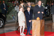 NO TABLOIDS - Royals at Christmas Lights Inauguration - Monaco