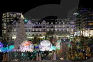 NO TABLOIDS - Royals at Christmas Lights Inauguration - Monaco