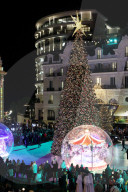 NO TABLOIDS - Royals at Christmas Lights Inauguration - Monaco