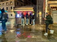 Daily Life In Venice At Night